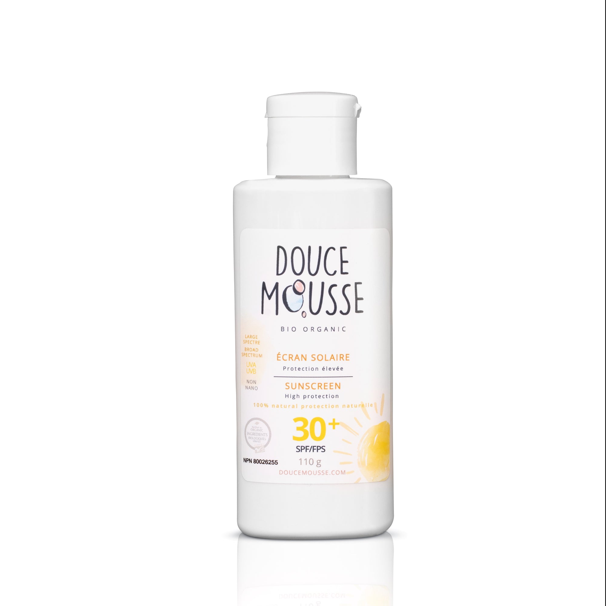 Écran solaire Douce Mousse 100% naturel