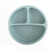 Assiette silicone - bleu