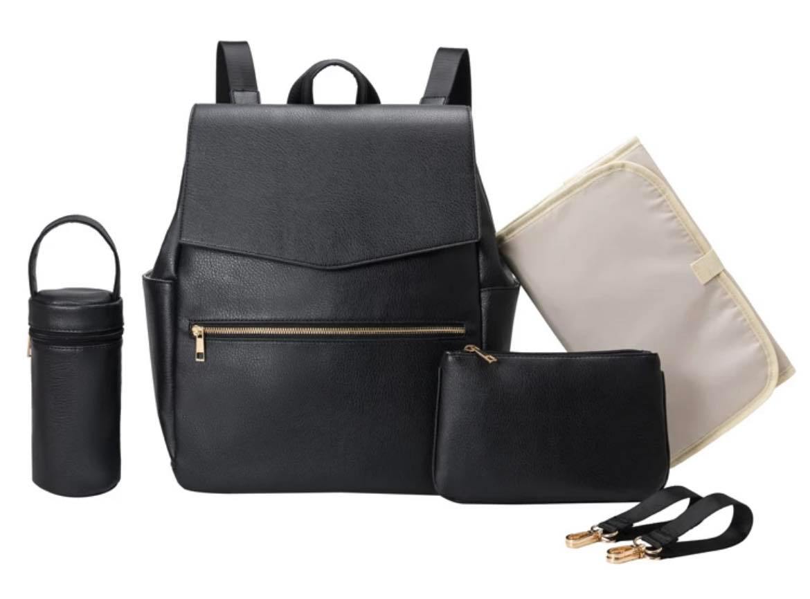 Vegan Leather Diaper Bag