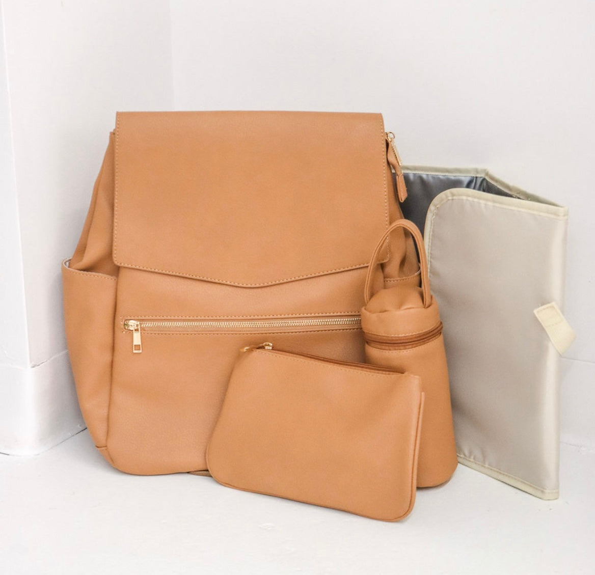 Vegan Leather Diaper Bag