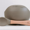 Silicone bowl & spoon - marble